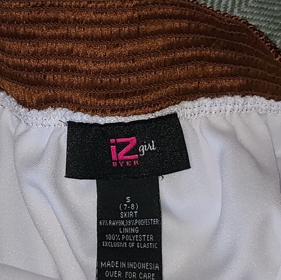 Renaissance era skirt, geen and white ombre with laces, girls/ladies/junior - Picture 3 of 3